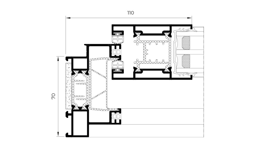 Technischer Querschnitt des Cortizo-Systems